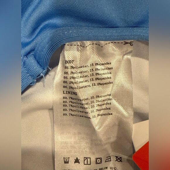 baleaf Athletic Training Adjustable Strap One Piece Swimsuit Sky Blue 32/X-Small - Picture 6 of 7